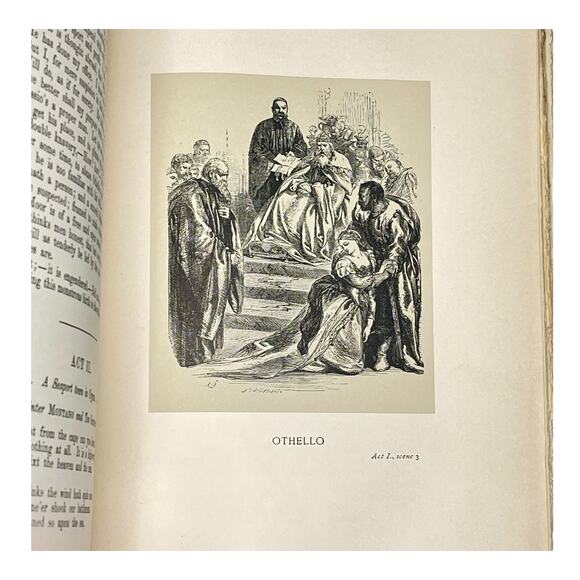 Antique 1901 Complete Works of Shakespeare Vol. 8 Illustrated Rare - Picture 5 of 14
